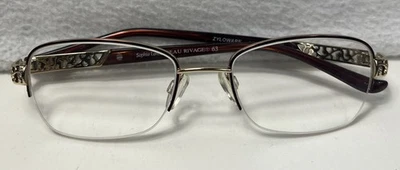 Monturas de gafas Sophia Loren Beau Rivage Zyloware marrón medio borde solo 50 18 168 Foto 1 de 4