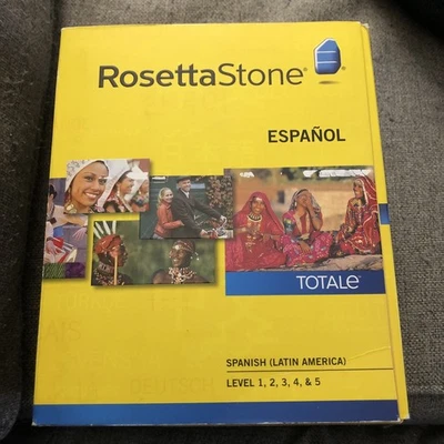 Rosetta Stone Espanol Set Level 1-2-3-4-5 Spanish Language Learning Course Discs - Image 1 of 4