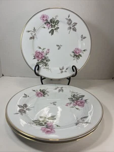 Noritake Rosa 5460 Japan Dinner Plates (Set of 3) Pink Roses 10 1/4" B12 - Picture 1 of 7