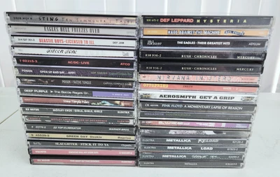 Lot Of 30 Heavy Metal/Rock/Grunge/Alt CD's Metallica, Pearl Jam, Bush, & More - Image 1 of 4