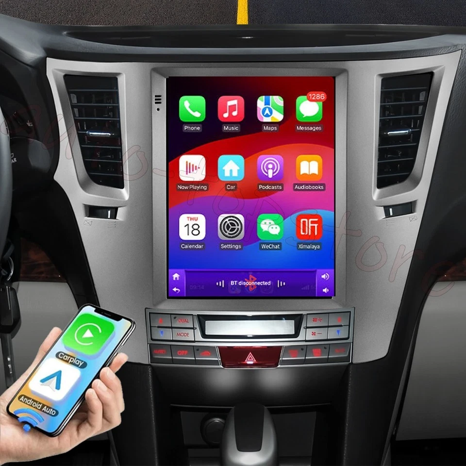 Radio de coche de 9,7"" para CarPlay Android 14 navegación para Subaru Outback Legacy 2009-2014 Foto 1 de 4