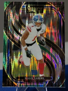 2024 Panini Select Malik Nabers Premier Level Green & Black Shock Giants RC #116 - Picture 1 of 2