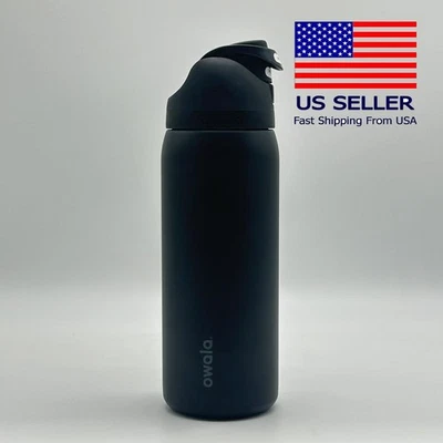 Owala FreeSip 32oz Stainless Steel Water Bottle Very Very Dark Top Quality