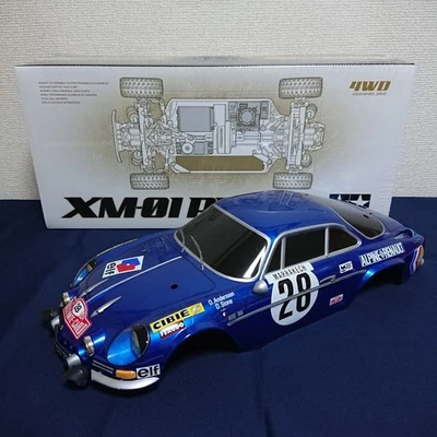 Tamiya 1/10 RC XM-01 PRO with Painted Alpine A110 Body Off-Road RC Car - Image 1 of 4