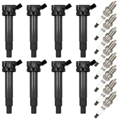 For Lexus Gs300 3.0L 98-06 Is250 06-11 Front 8pcs Ignition Coils & Spark Plugs - Image 1 of 4
