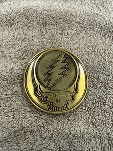 Grateful Dead Steal Your Face Stealie SYF Skull & Lightning Bolt 3" Belt Buckle - Picture 1 of 2