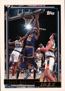 1992-93 Topps Gold #313 - Isaac Austin - Utah Jazz  92-689 - Picture 1 of 2