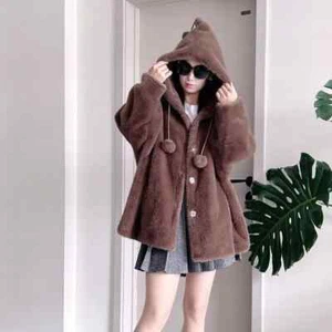 Mujer Abrigos Ropa Exterior Cuello Corto Lana Mujer Abrigo Mujer Chaqueta - Imagen 1 de 25