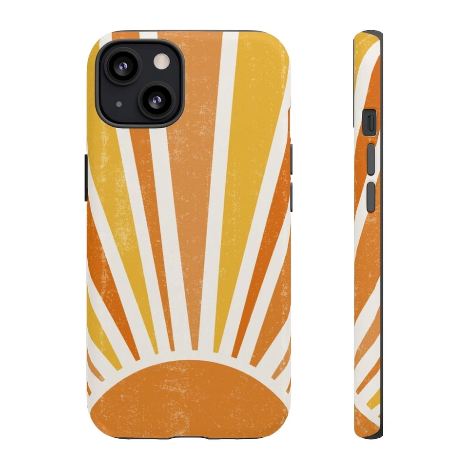 Funda para teléfono celular Sunshine - Colores brillantes felices, naranja, amarillo, estilo boho Foto 1 de 1