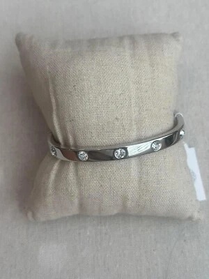 Новый с Ярлыками Park Lane на петлях прозрачный CZ Jewel серебро родия покрытием браслет - Изображение 1 из 4