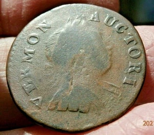 1788 VERMONT COPPER RR 16 VF WEAK CENTER AS ALWAYS NICE S-590 - Picture 1 of 3