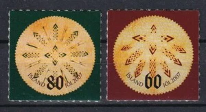 Iceland 2007 Christmas 2 MNH stamps - Picture 1 of 1