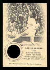 #TN0188 LOUISE BROUGH 1948 Penny Collector Tennis Coin Card