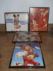 Vintage Mickey Mouse gerahmte Drucke - 4er Set - Bild 1 von 9