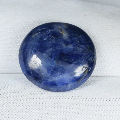 15.82 ct  NATURAL BLUE SAPPHIRE  Oval Cabochon OPAQUE  - See Vdo - 4677 RC - Image 1 of 2