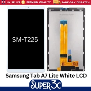 For Samsung Galaxy Tab A7 Lite SM-T225 White LCD Touch Screen Digitizer Assembly - Picture 1 of 1