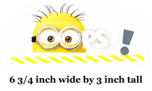 Calcomanía de pared con gafas Minion Minions pegatina de vinilo despreciable Me peeling and stick arte - Imagen 1 de 1