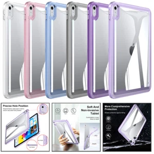 Shockproof Clear Case Heavy Duty Cover For iPad 11th 10th 9th Gen Air Pro 2025 - Picture 1 of 30
