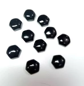 Piedra preciosa cabujón hexagonal de ónix negro natural de 5 piezas 10x10 mm IC326 - Imagen 1 de 5