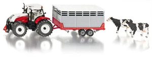 3870 Siku 1:32 Steyr tractor con remolque de ganado - Imagen 1 de 1
