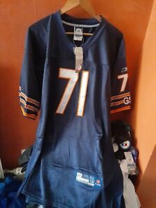 Chicago Bears Blue NFL Shirt Jersey #71 Idonije Size Xxxl 3xl