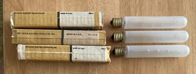 THREE Sylvania 20W 120V T6.5-A Exit Lamps Tubular Light Bulbs - Image 1 of 4