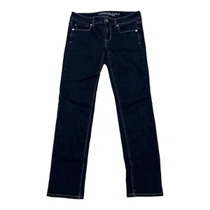 American Eagle Super Skinny Stretch Jeans Women Size 4 (28x26) Dark Blue Denim - Picture 1 of 11