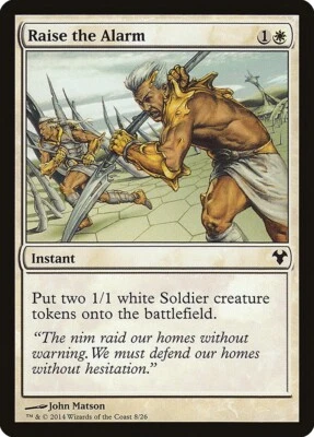 (x4) Raise the Alarm 8/26 Play Set Modern Event Deck MTG Near Mint - Image 1 of 2