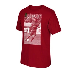 Real Salt Lake MLS Licensed Men's The Shot #5 Beckerman Red T-Shirt - Picture 1 of 1