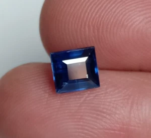 Natural Blue Kyanite Square Baguette For Jewelry Making Loose Gemstone 1.10 Ct - Picture 1 of 9
