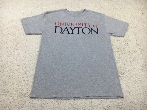 Vintage Dayton Flyers Shirt Mens Medium Gray Basketball College School USA 90s Cover