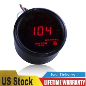 Car Motor 2" 52mm Red Digital LED Fahrenheit Water Temp Gauge Automotive - Bild 1 von 5