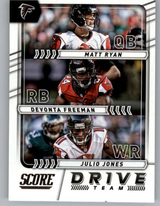 2017 Score Drive Team #2 Devonta Freeman/Julio Jones/Matt Ryan (ref 149720) - Image 1 of 2