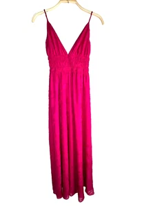 Lulus Splendid Days Pink Floral Burnout Sleeveless Maxi Dress Size XS - Picture 1 of 12