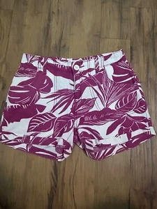 Old Navy Everyday Floral Linen Rayon Adjustable Waist Shorty Shorts Girl 12 - Picture 1 of 6