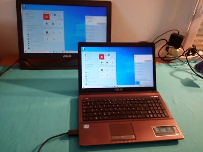 ASUS-X53E de i5-2ém/stockage 500Go/ ssd de 128Go avec Windows 10/ & 15,6" - Photo 1/4