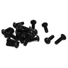 #8-32 x 1/2" UNC 10.9 Alloy Steel Hex Socket Button Head Screws Black 20 Pcs