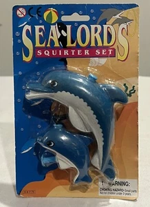 VINTAGE SEA LORDS Water Squirter Guns New in Package Dolphins - Picture 1 of 2