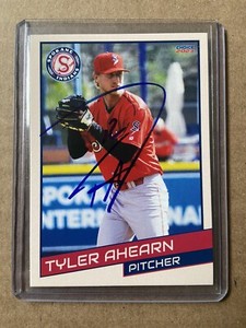 2023 Spokane Indians Tyler Ahearn Signed Team Card Autographed Auto Rockies