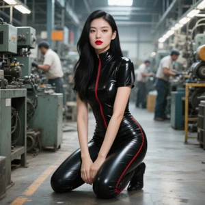 100% Latex Gummi Gummi schwarz Catsuit Sport Body Strumpfhose Overall 0,4mm S-XXL - Bild 1 von 3