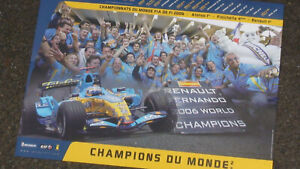 NEW ! Affiche Poster RENAULT SPORT Fernando ALONSO 2 CHAMPIONS F1 MICHELIN 30x40
