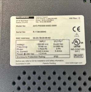 1 STCK. NEU KOLLMORGEN AKD-P00306-NAEC-0000 ETHERCAT Servoantrieb schneller Versand - Bild 1 von 5