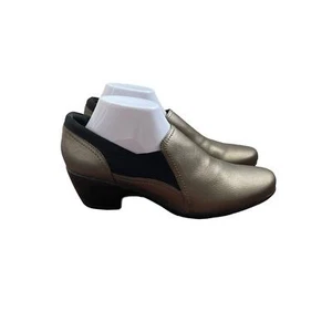 Clarks Women’s Size 12N Emily Amelia Metallic Leather Slip On Comfort Shoes - Picture 1 of 10