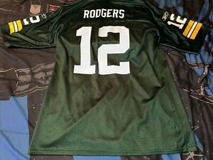 Aaron Rodgers Green Bay Packers Jersey Mens Extra Large Green Football Reebok