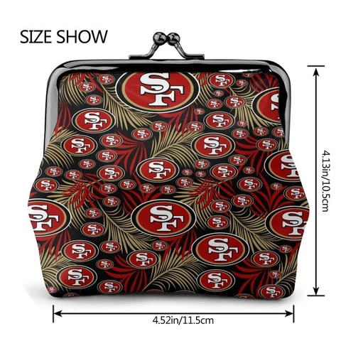 San Francisco 49ers Fans Coin Purse Full Print Change Purse Mini Lady Wallet Cover