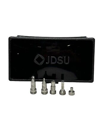 JDSU 5 Fiber Inspection Tips W/ Case ~ FBPT-SC, FBPT-U12M, FBPT-LC, FBPT-U25M • 349.90$
