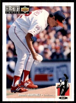1994 Collector's Choice Dennis Martinez Cleveland Indians #546 Upper Deck - Image 1 of 2