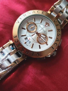 ⚡️NEW AUTHENTIC Versace Greca Medusa Date Men's Luxury Watch - Picture 1 of 4