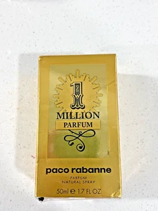 1 ONE Million Parfum for Men by Paco Rabanne 1.7 oz (50 ml) PARFUM Spray Sealed - Picture 1 of 2