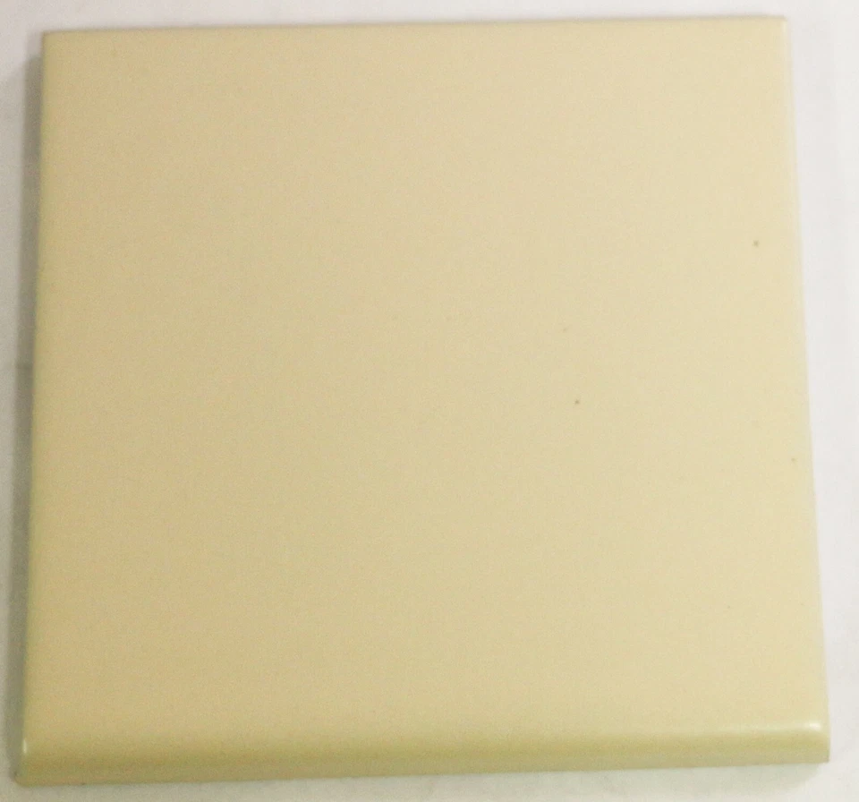 Light Cream Matte Trim 3 7/8" x 3 7/8" Tile Wall Remodel Ceramic C#642 1 Pc - Image 1 of 1